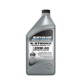 Quart 25W40 Synthetic Blend Marine engine oil.